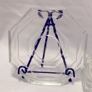 Italian Octagon Small Saucer Plates Set of 4